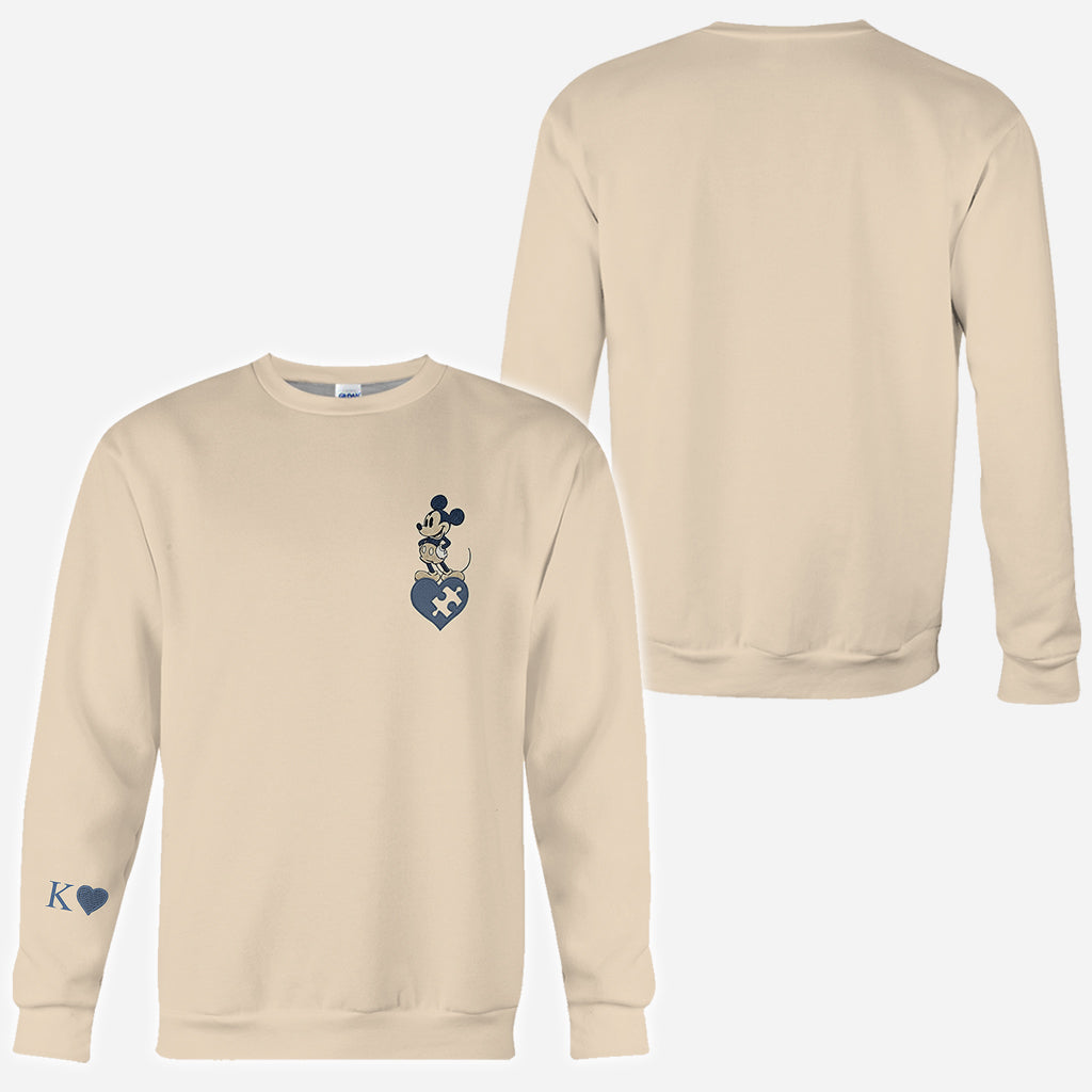 Mouse Ears Couple Matching Hoodie - Personalized Mouse All Over Shirt