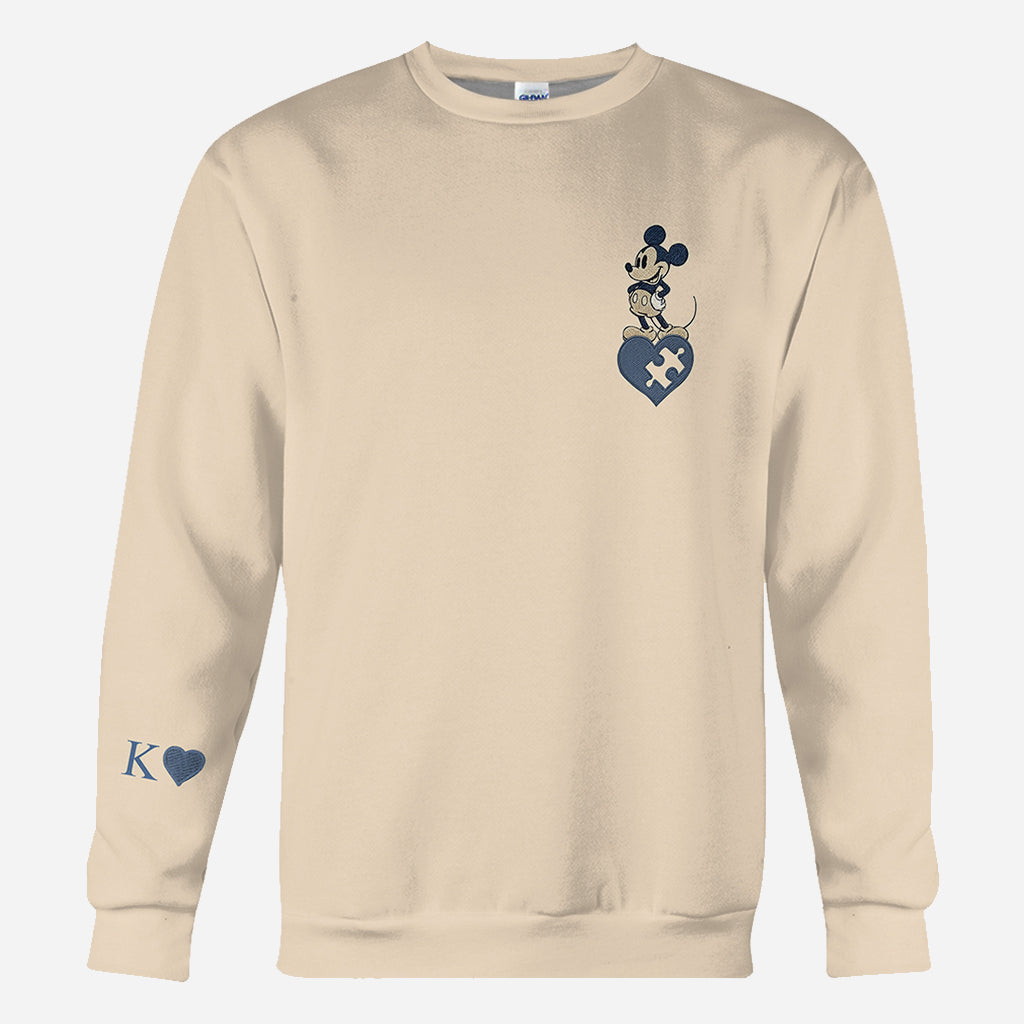 Mouse Ears Couple Matching Hoodie - Personalized Mouse All Over Shirt