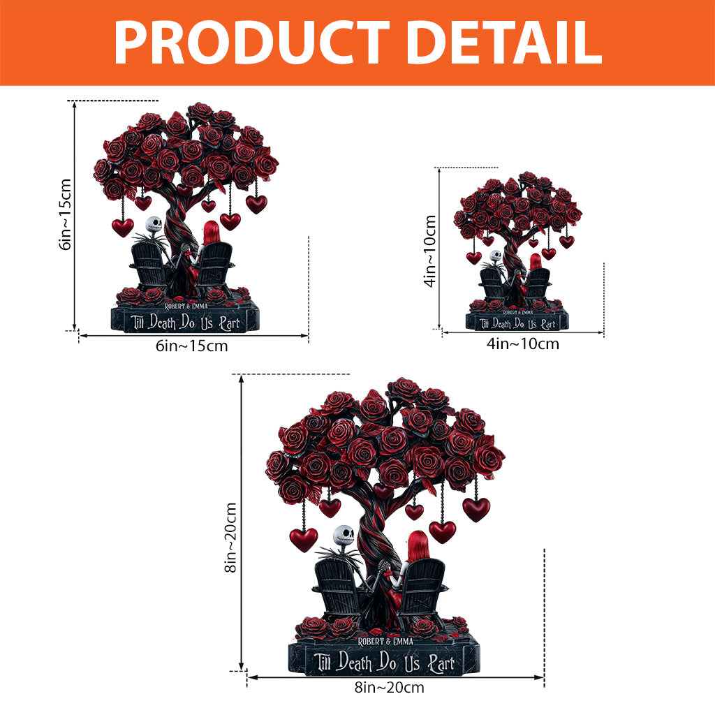 Till Death Do Us Part - Personalized Nightmare Custom Shaped Acrylic Plaque