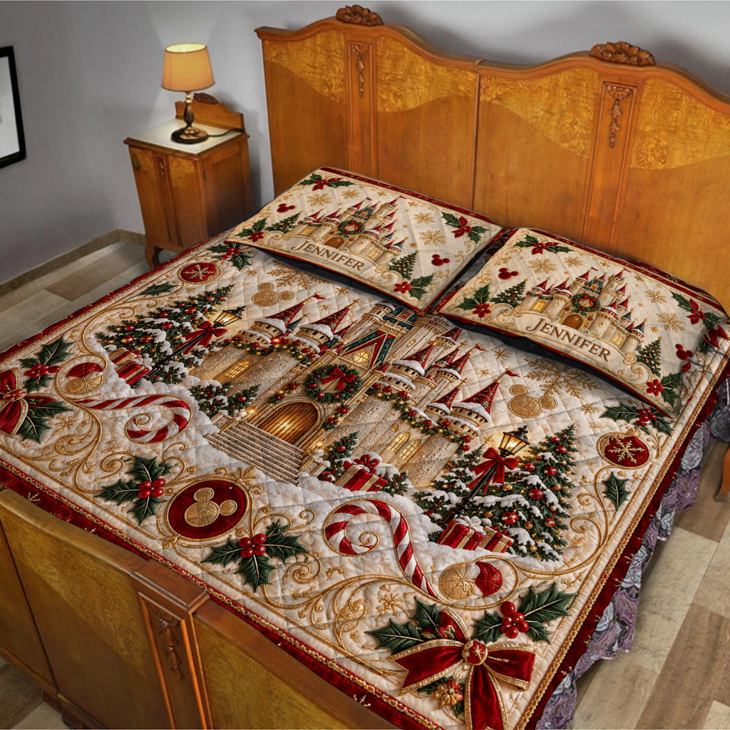 Magical Christmas - Personalized Dream Trip Quilt Set