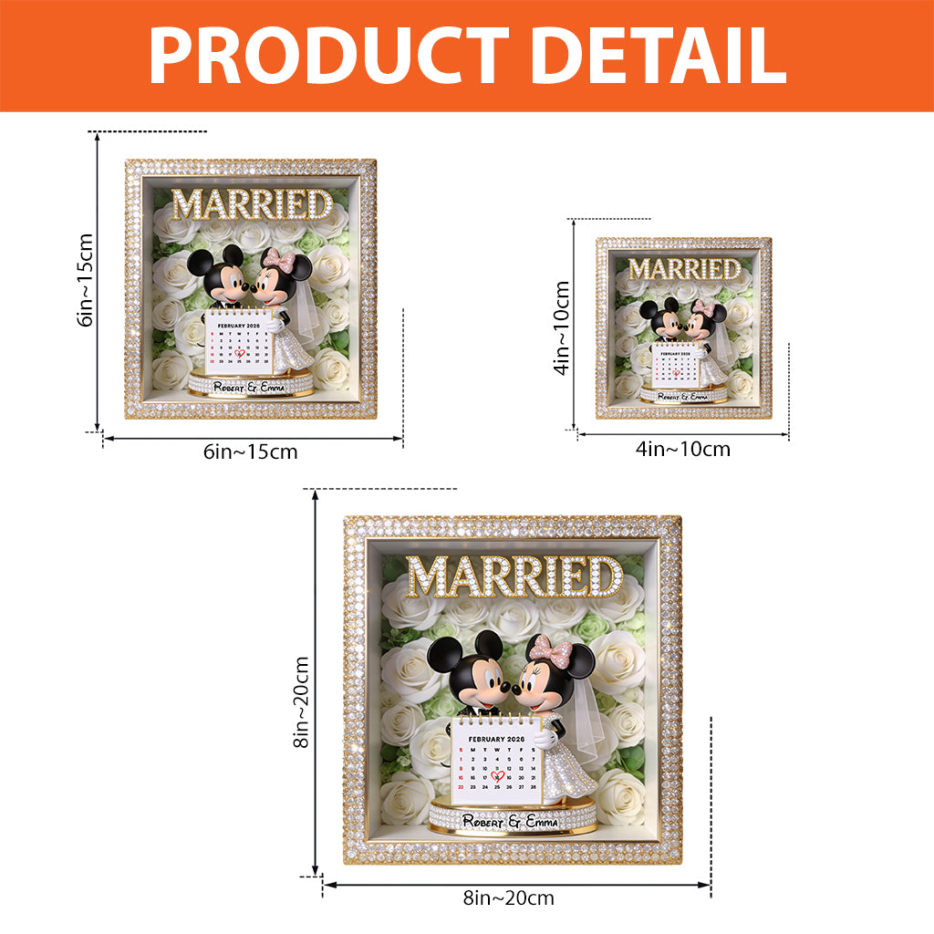 Happy Anniversary - Personalized Mouse Custom Shaped Acrylic Plaque