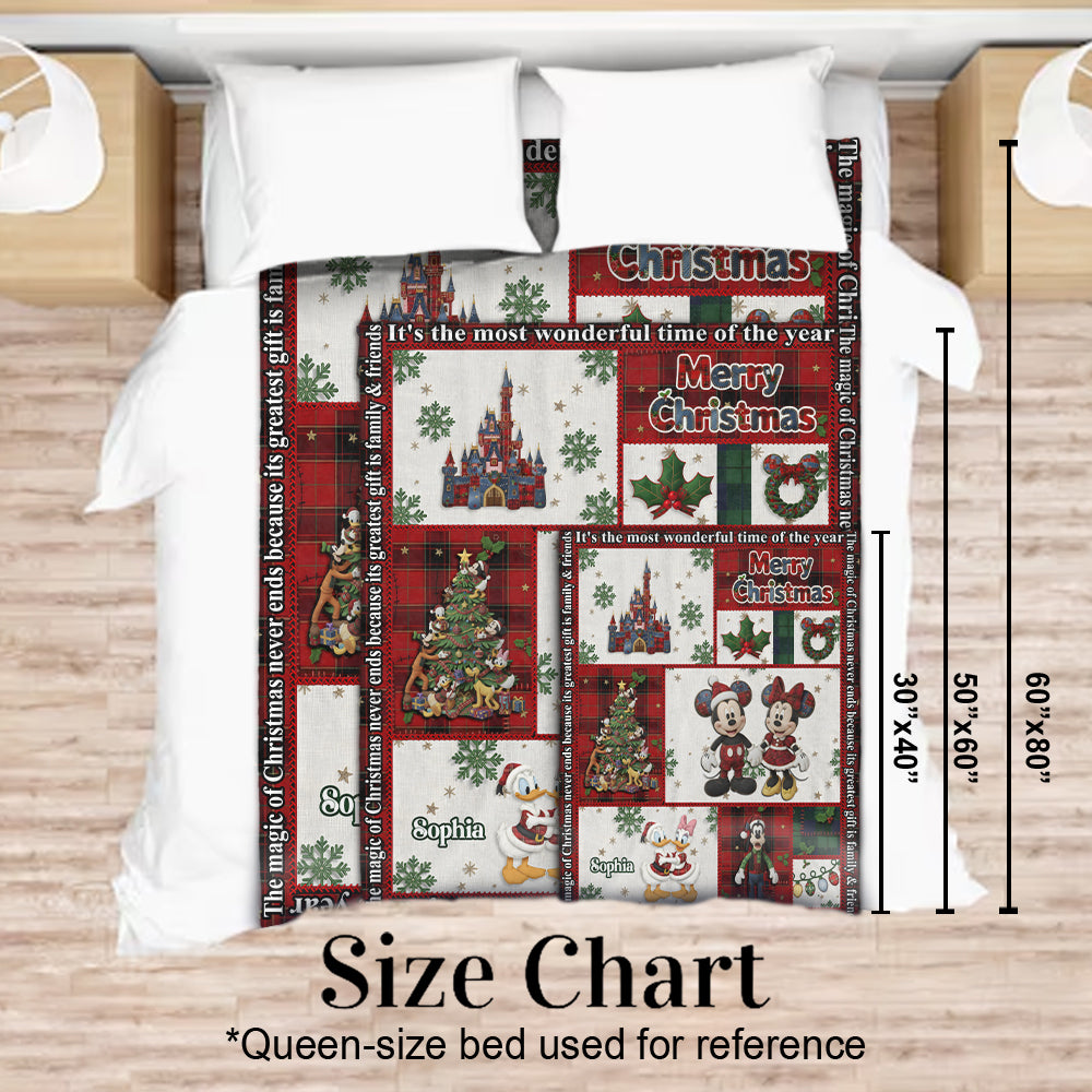 Cartoon Characters - Personalized Mouse Blanket