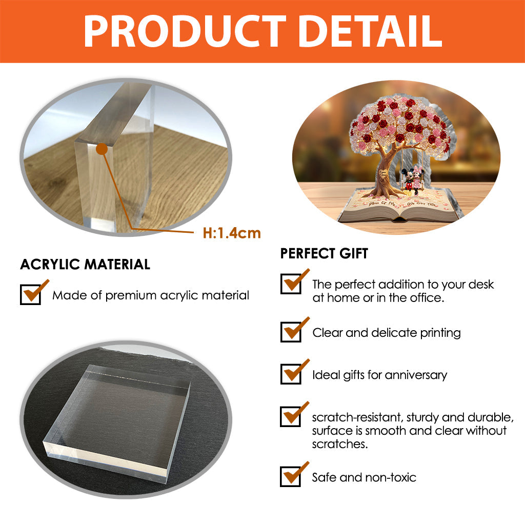 You And Me We Got This - Personalized Mouse Custom Shaped Acrylic Plaque