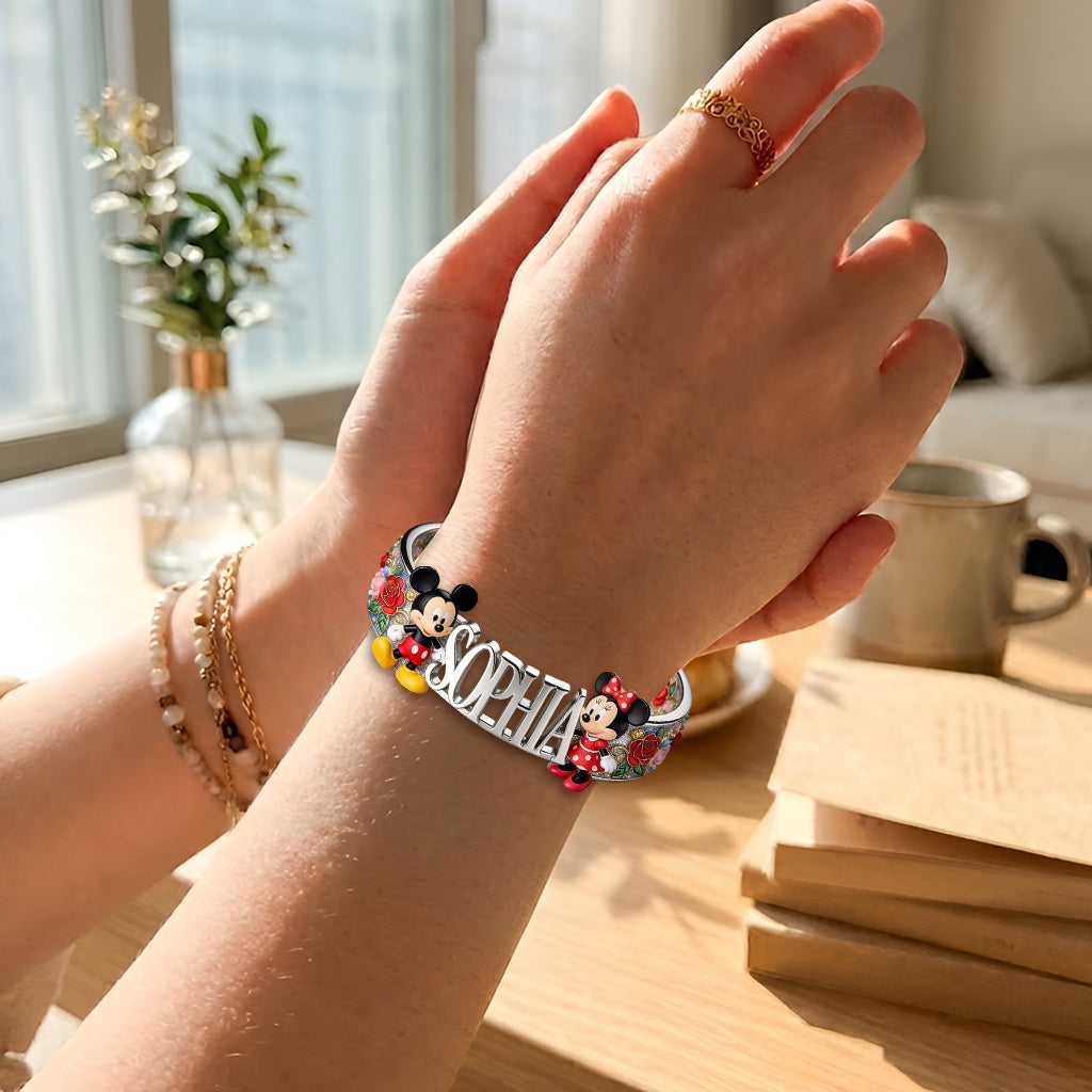 Magical Moments - Personalized Mouse Shaped Cuff Bracelet