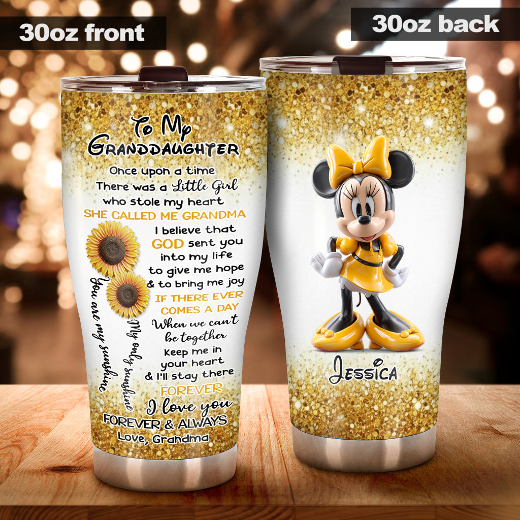 To My Granddaughter - Personalized Mouse Tumbler