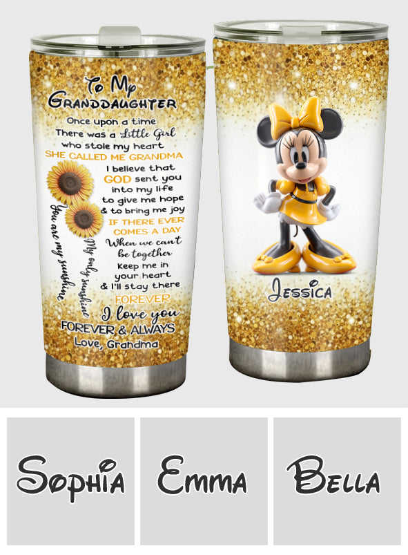 To My Granddaughter - Personalized Mouse Tumbler