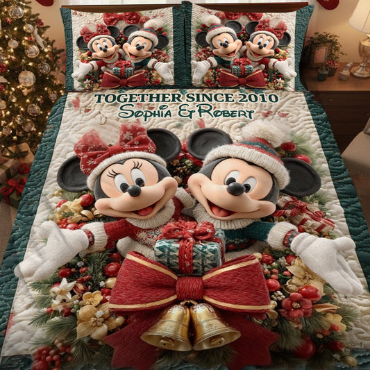 You & Me We Got This - Personalized Mouse Quilt Set