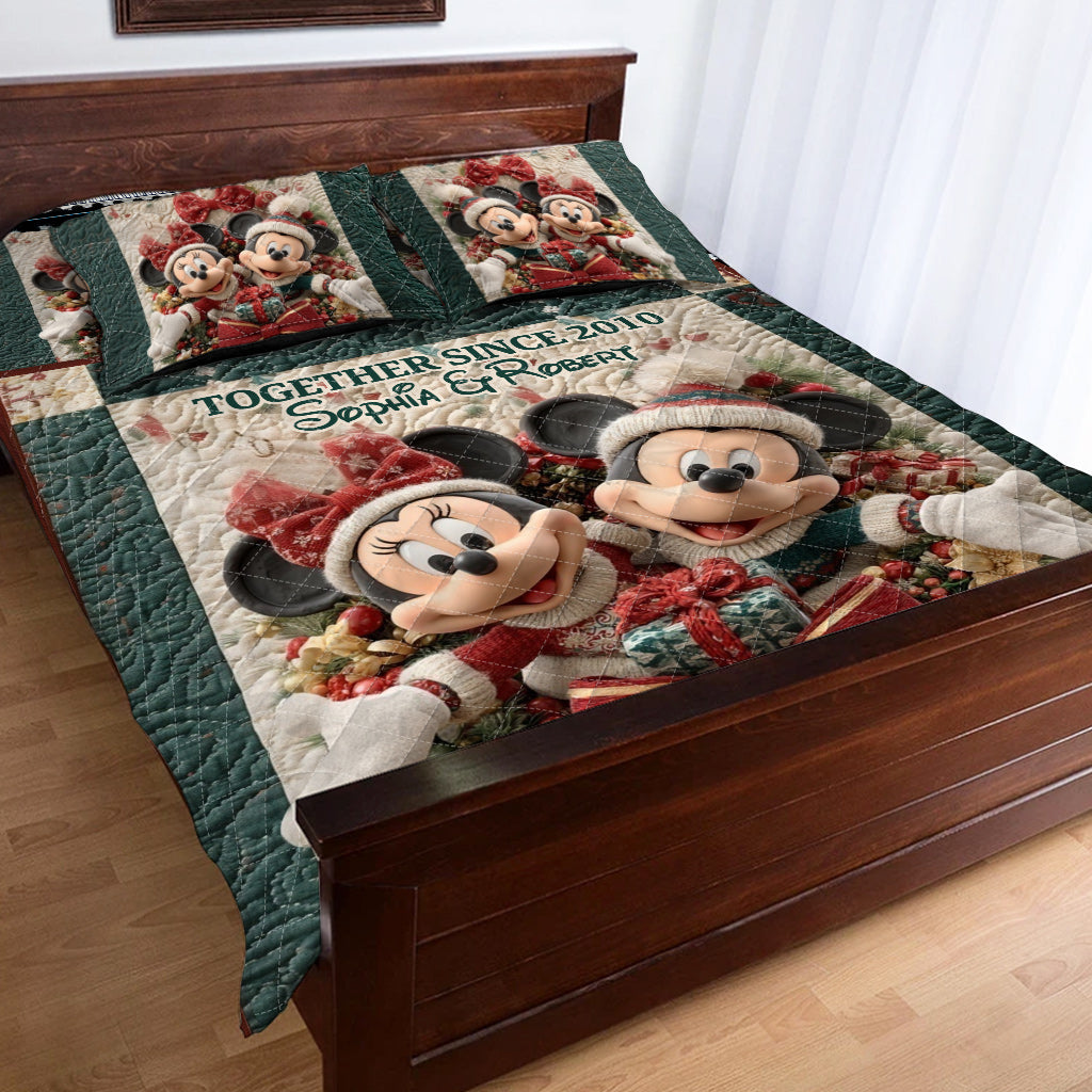 You & Me We Got This - Personalized Mouse Quilt Set