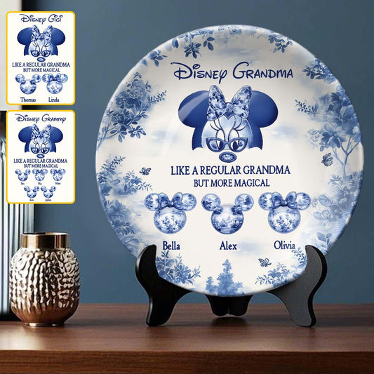 Magic Grandma - Personalized Mouse Ceramic Round Plate
