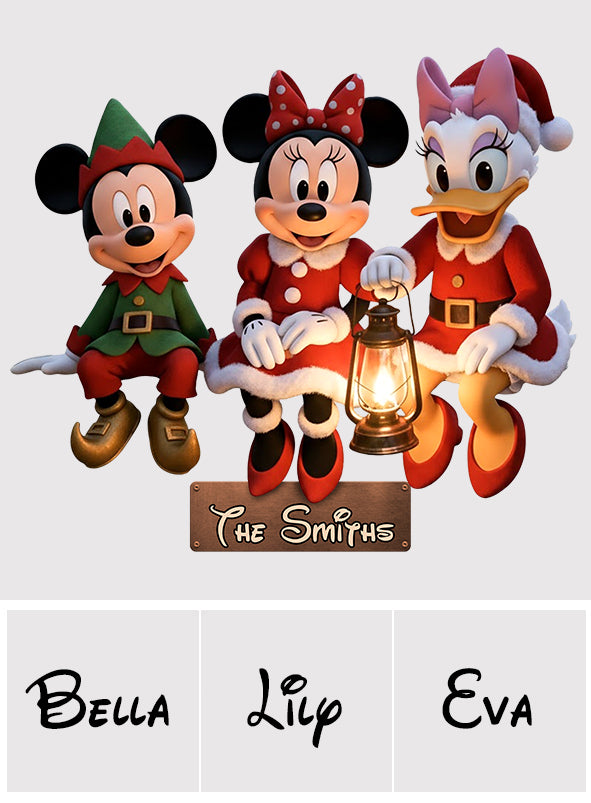 Magical Christmas - Personalized Mouse Cut Metal Sign