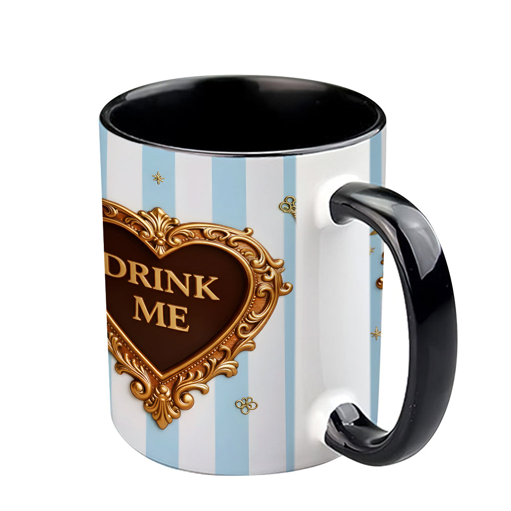 Wonder Gorl, Drink Me Mug - Personalized Mouse Accent Mug