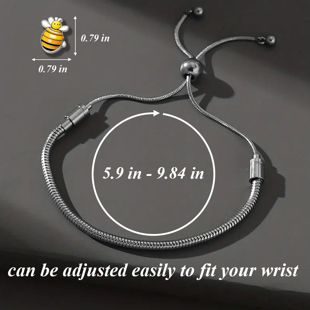 100 Years Of Wonder - Personalized Yellow Bear Adjustable Charm Bracelet