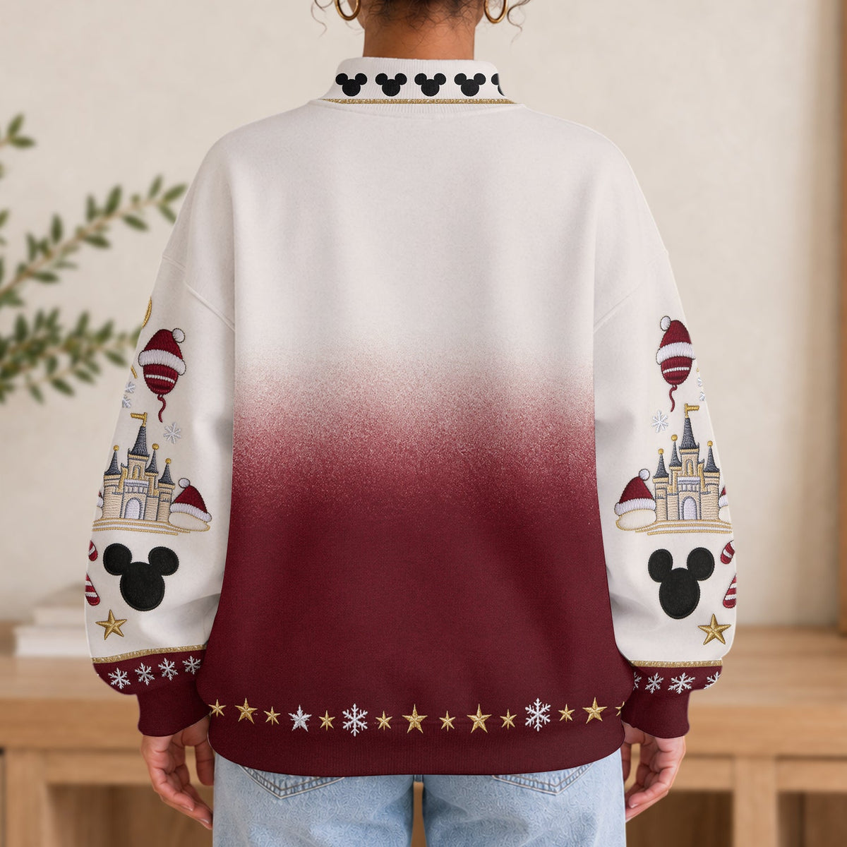 Magic Castle - Personalized Dream Trip Mock Neck Sweatshirt