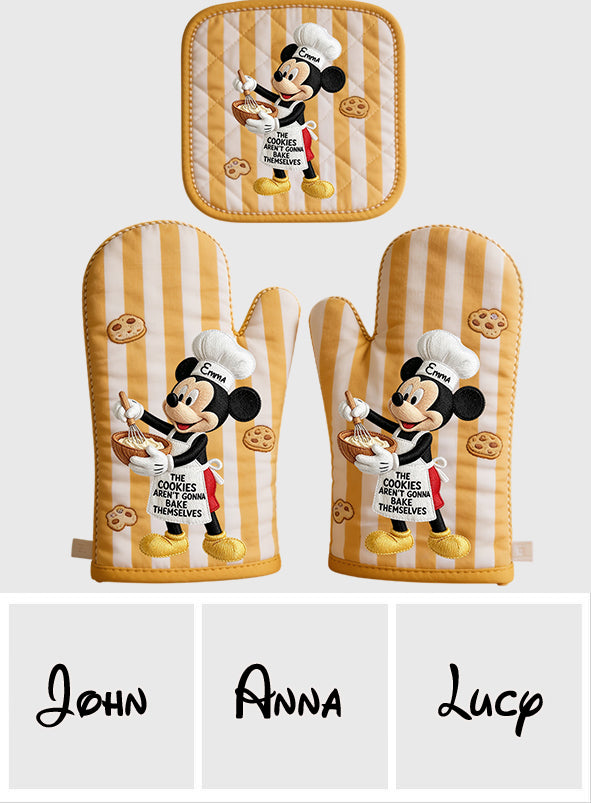 Bake Cookies - Personalized Mouse Oven Mitts & Pot Holder Set