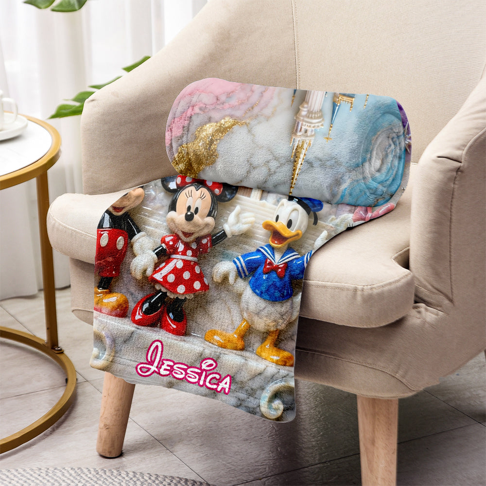 Magical Friends - Personalized Mouse Blanket