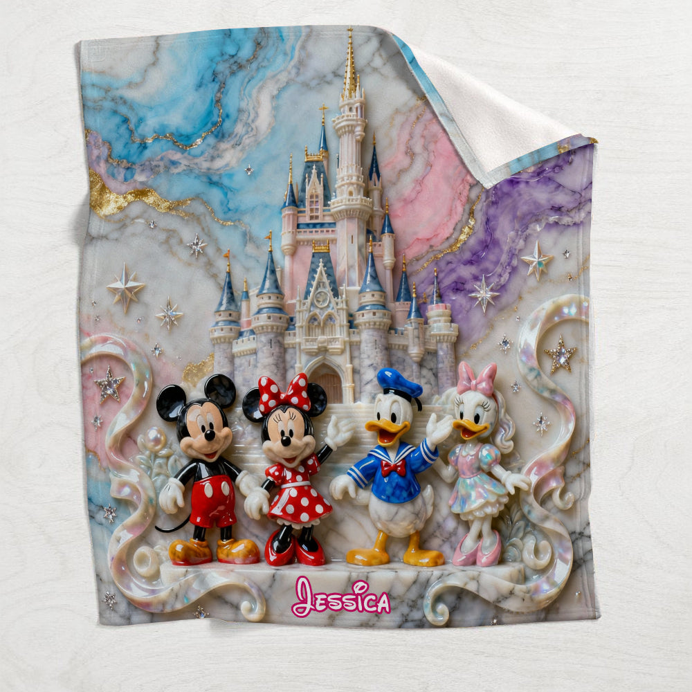 Magical Friends - Personalized Mouse Blanket