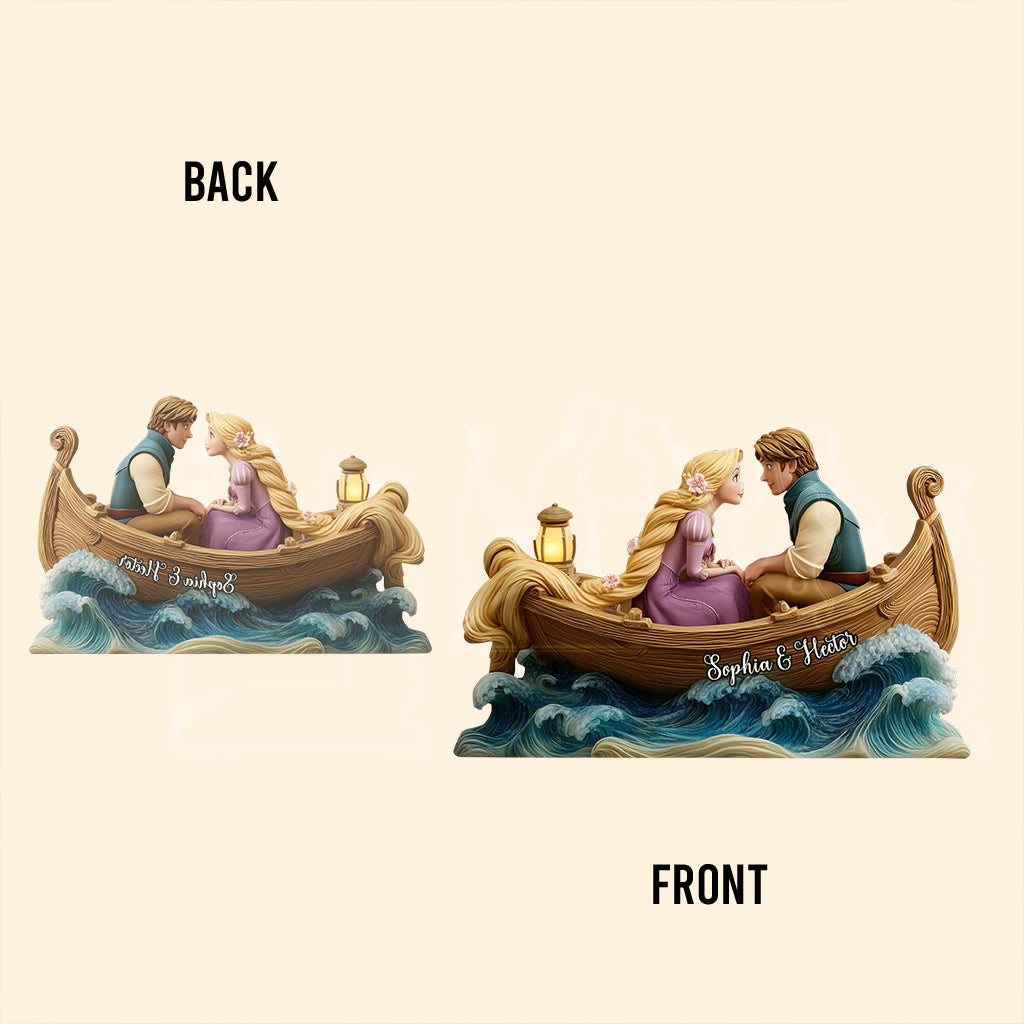 Now That I See You - Personalized Couple Custom Shaped Acrylic Plaque