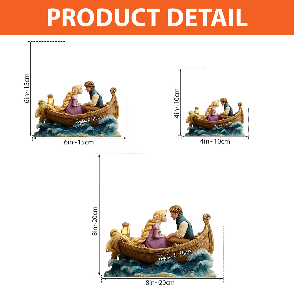 Now That I See You - Personalized Couple Custom Shaped Acrylic Plaque