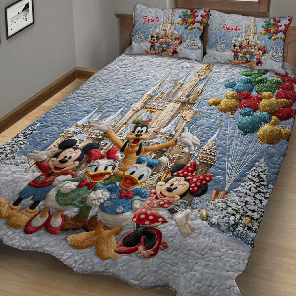 The Magical Castle - Personalized Mouse Quilt Set
