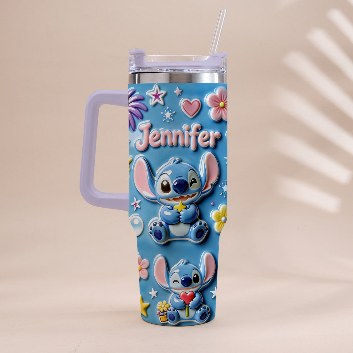 Ohana Means Family - Personalized Ohana Tumbler With Handle
