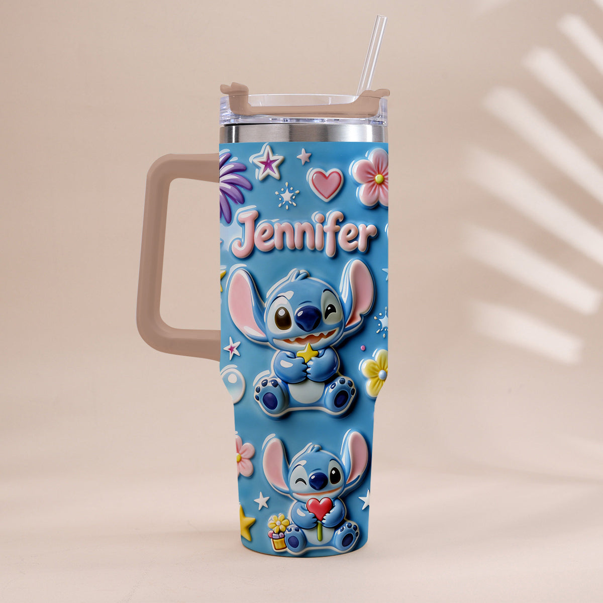 Ohana Means Family - Personalized Ohana Tumbler With Handle