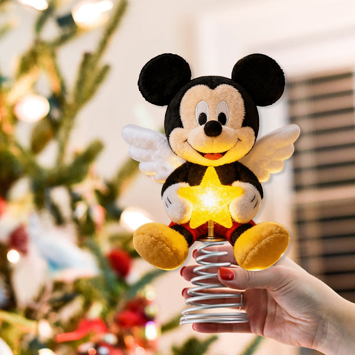 Merry Christmas - Personalized Mouse LED Light Tree Topper