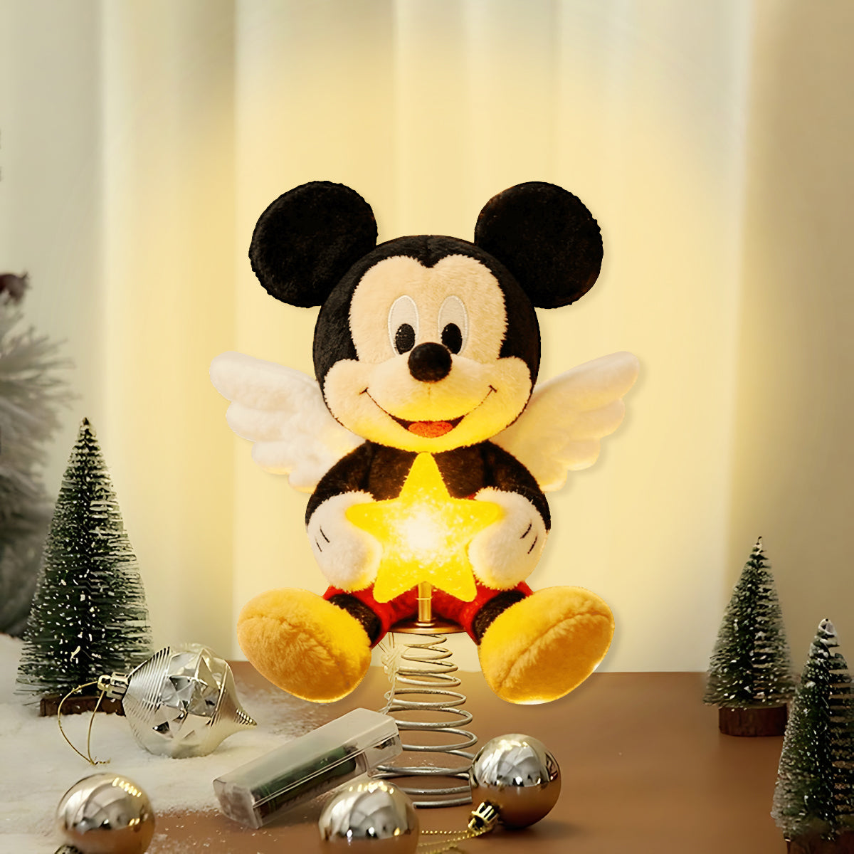 Merry Christmas - Personalized Mouse LED Light Tree Topper