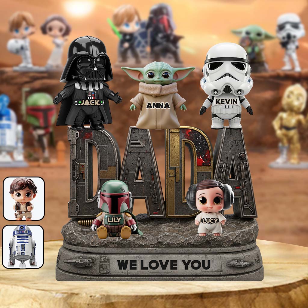 Best Dad/Mom In The Galaxy - Personalized The Force Custom Shaped Acrylic Plaque