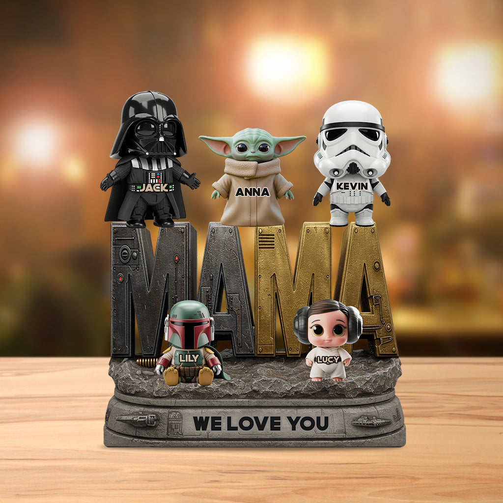 Best Dad/Mom In The Galaxy - Personalized The Force Custom Shaped Acrylic Plaque