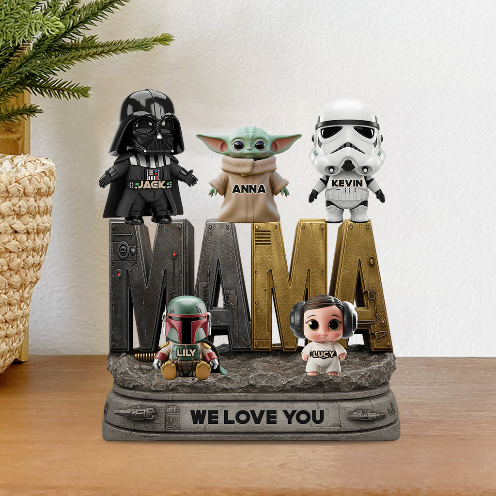 Best Dad/Mom In The Galaxy - Personalized The Force Custom Shaped Acrylic Plaque
