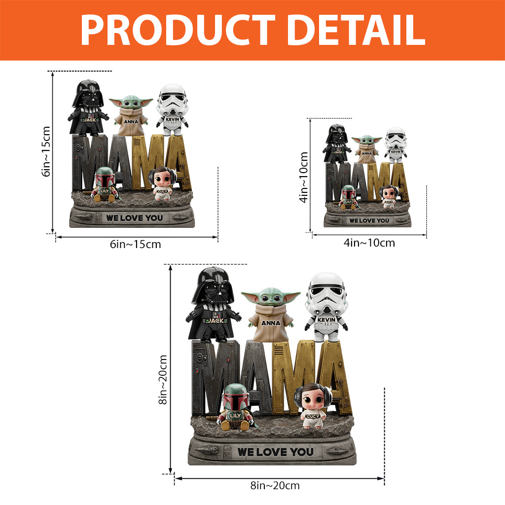 Best Dad/Mom In The Galaxy - Personalized The Force Custom Shaped Acrylic Plaque