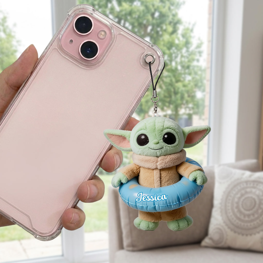 Green Baby Summer Vibes - Personalized The Force Tumbler With Plush Charm