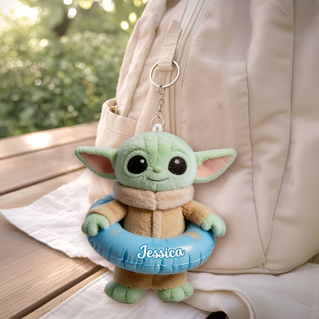 Green Baby Summer Vibes - Personalized The Force Tumbler With Plush Charm
