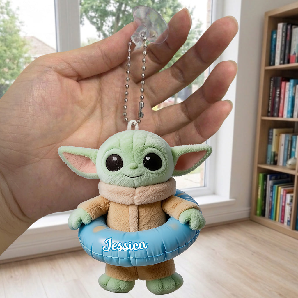 Green Baby Summer Vibes - Personalized The Force Tumbler With Plush Charm