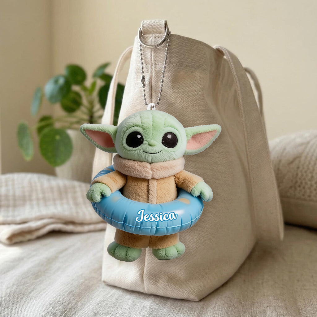 Green Baby Summer Vibes - Personalized The Force Tumbler With Plush Charm