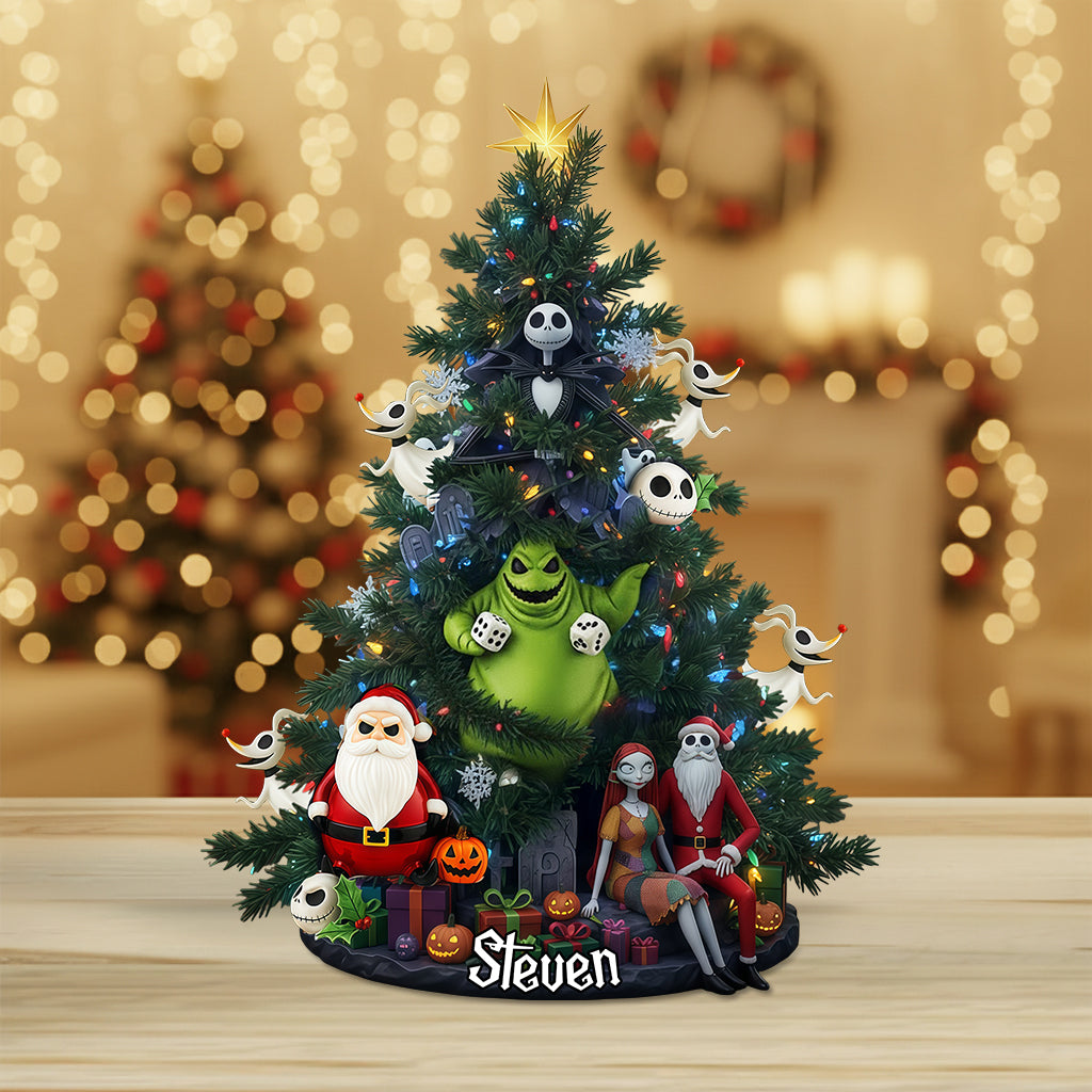 Spooky Christmas - Personalized Nightmare Custom Shaped Acrylic Plaque