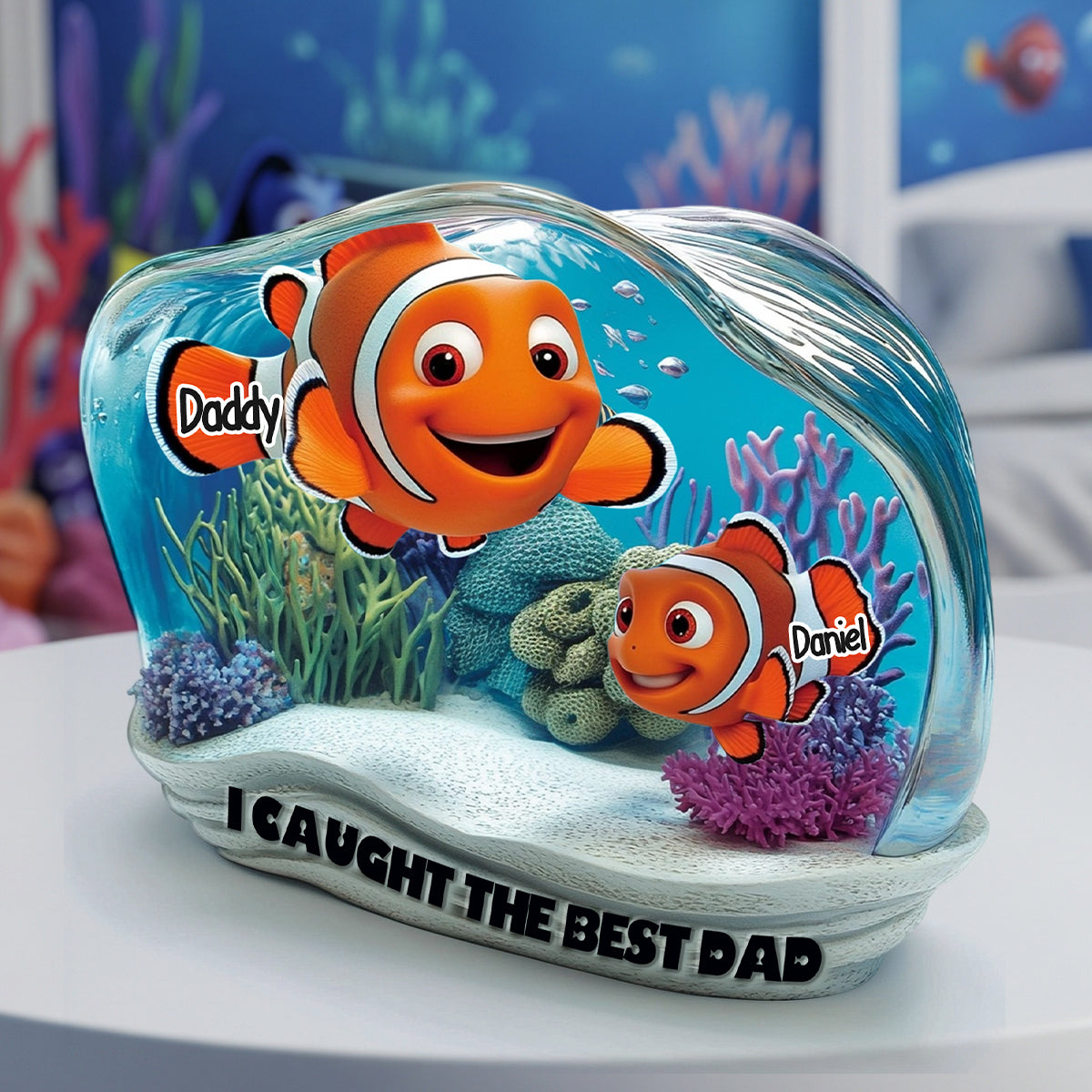 We Caught The Best Dad - Personalized Mouse Custom Shaped Acrylic Plaque