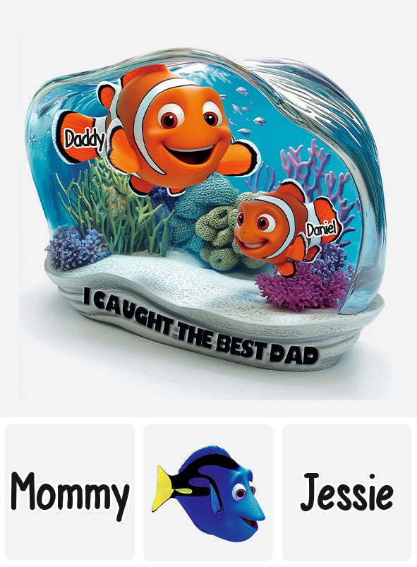 We Caught The Best Dad - Personalized Mouse Custom Shaped Acrylic Plaque