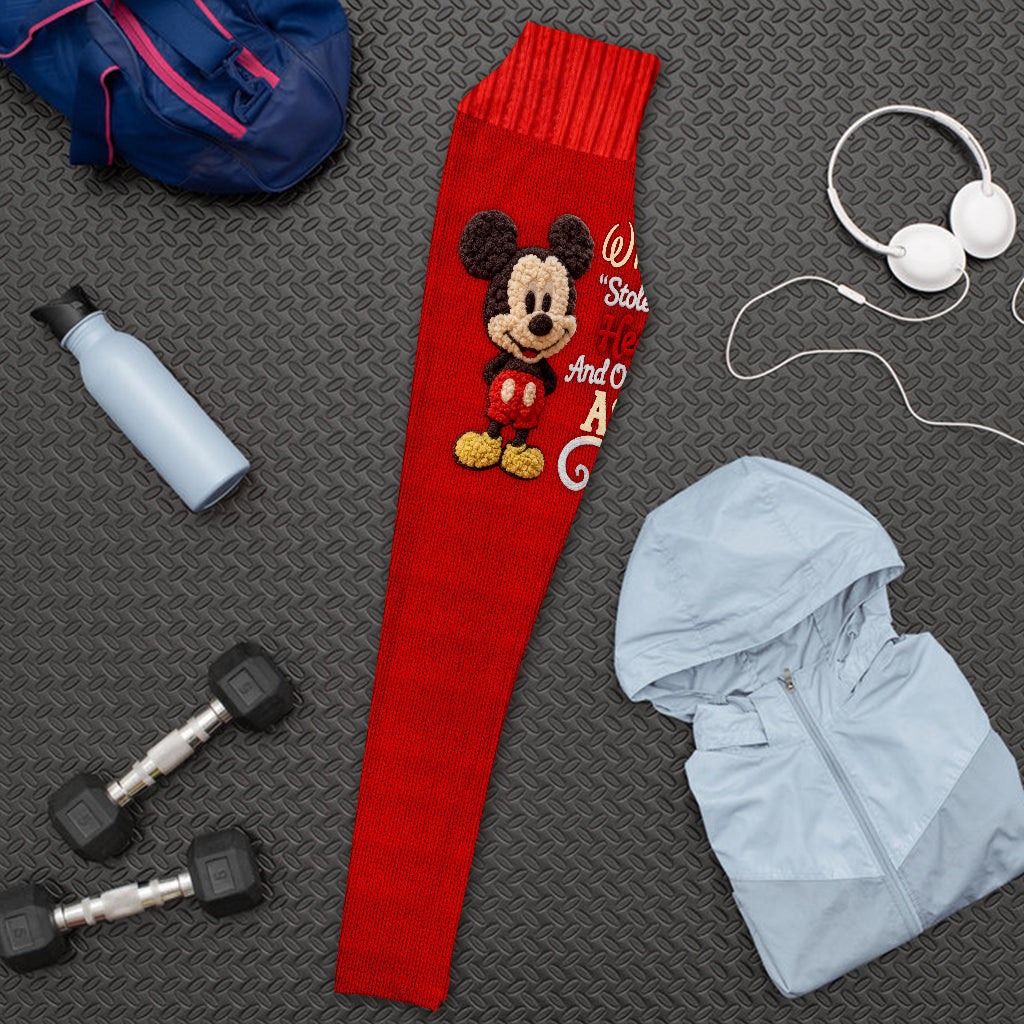 You Stole My Heart - Personalized Mouse Leggings