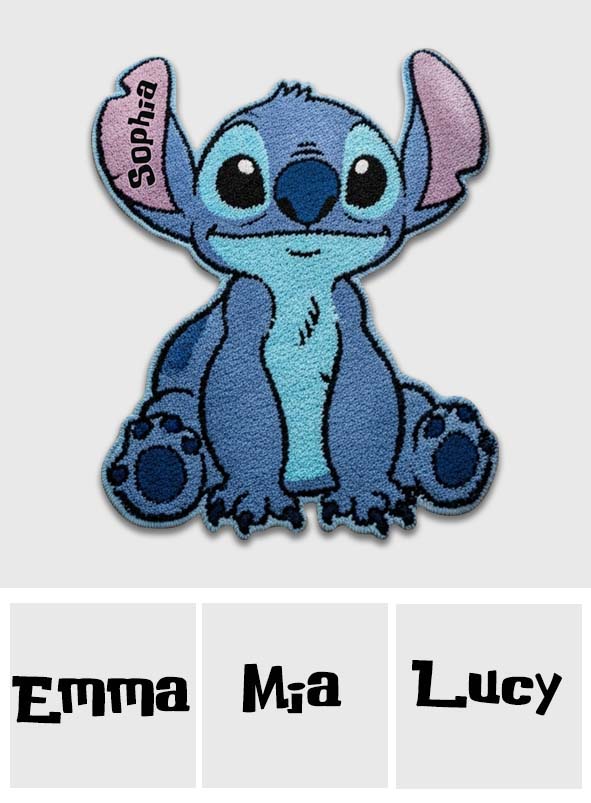 Ohana Means Family - Personalized Ohana Shaped Doormat/ Rug