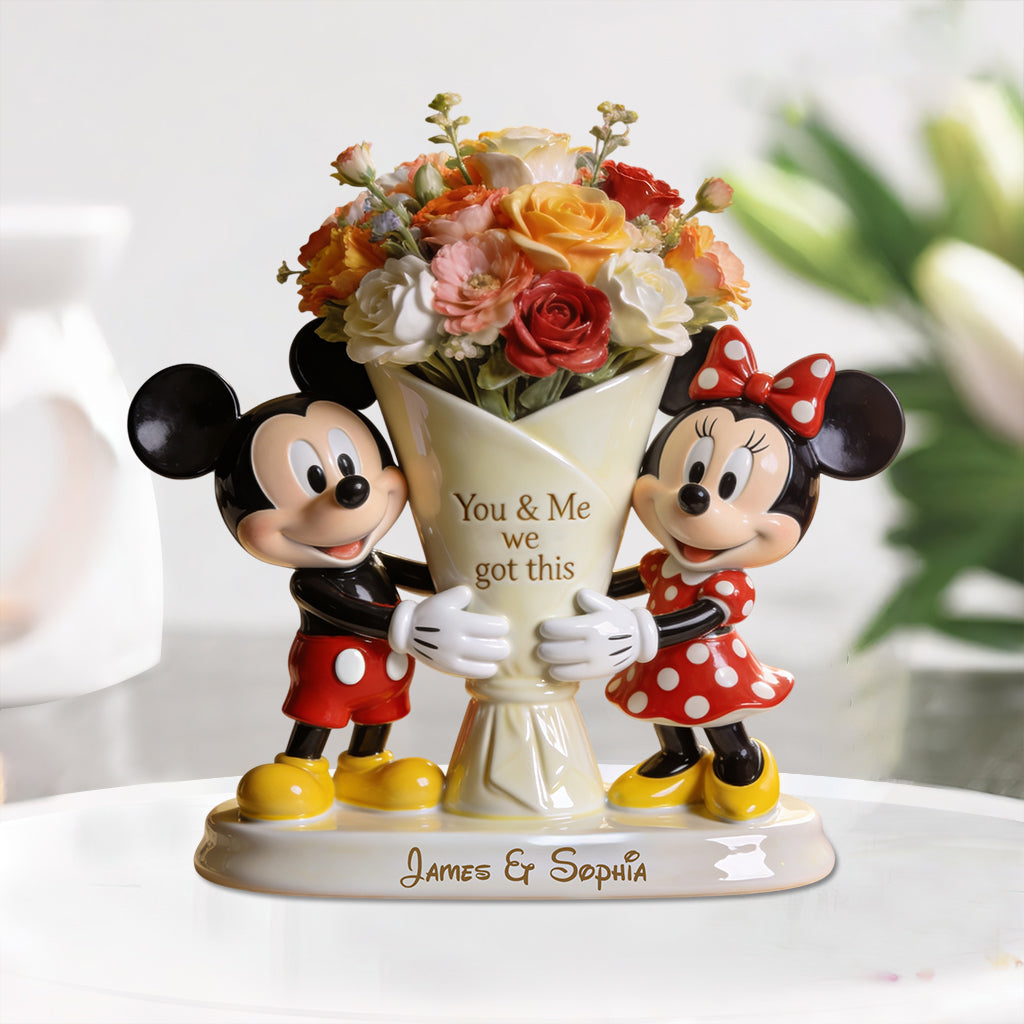 You & Me We Got This - Personalized Mouse Custom Shaped Acrylic Plaque