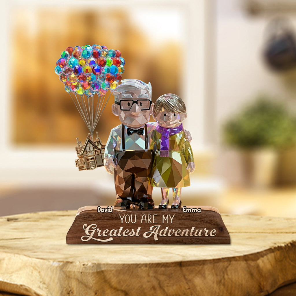 You Are My Greatest Adventure - Personalized Mouse Custom Shaped Acrylic Plaque