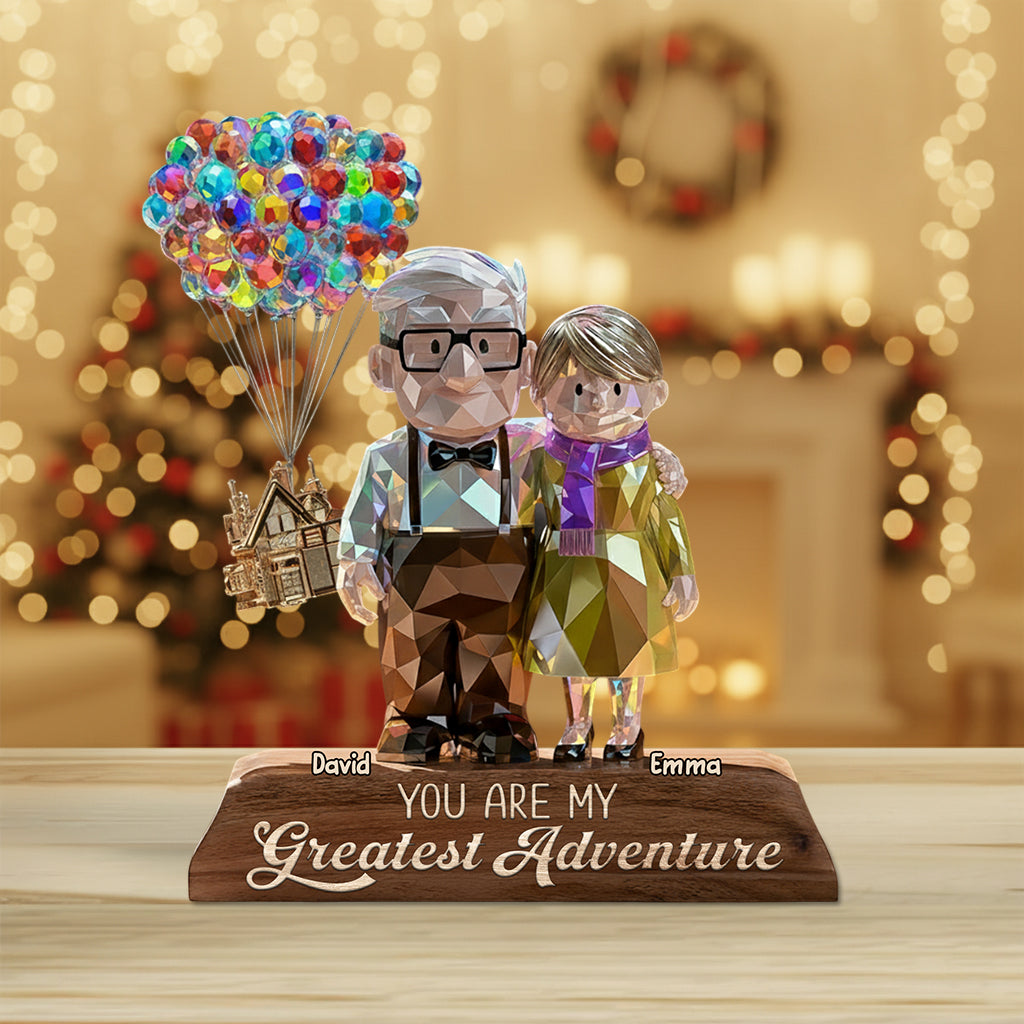 You Are My Greatest Adventure - Personalized Mouse Custom Shaped Acrylic Plaque