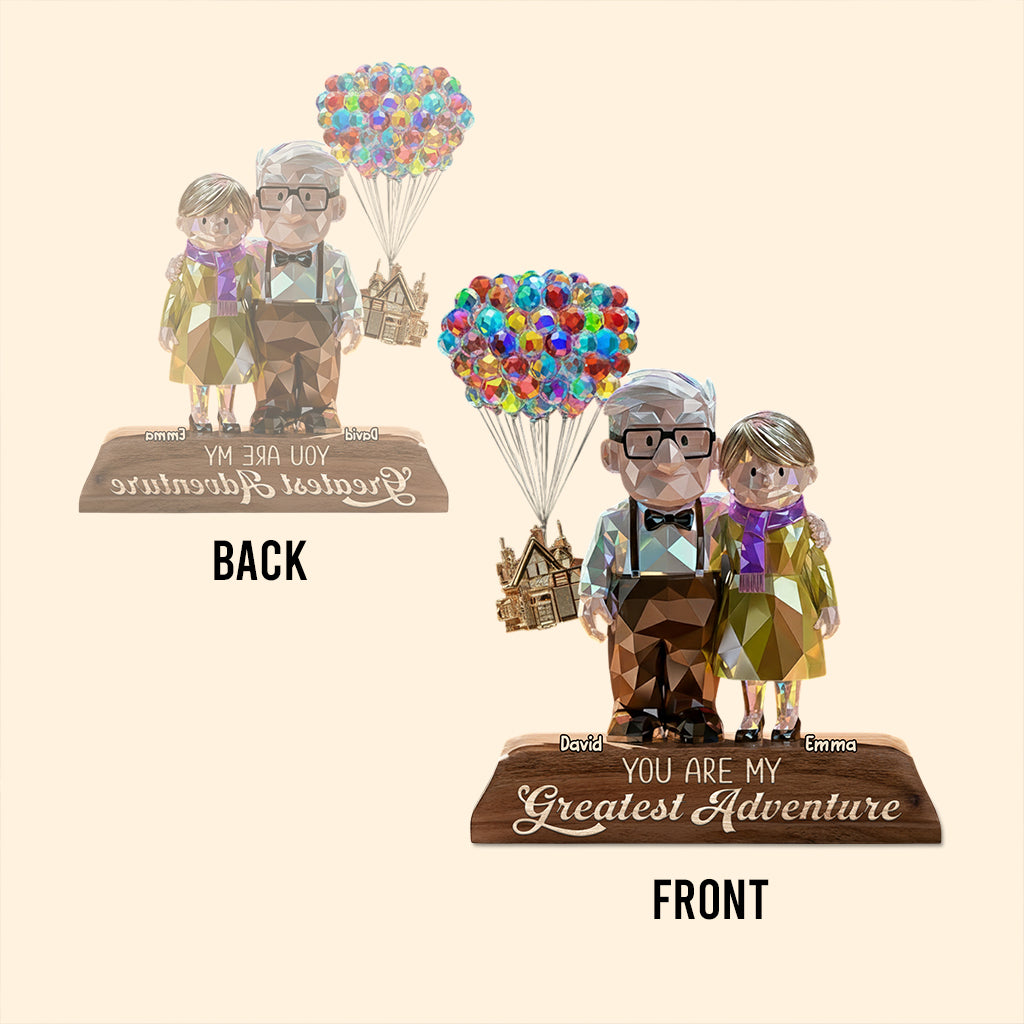 You Are My Greatest Adventure - Personalized Mouse Custom Shaped Acrylic Plaque