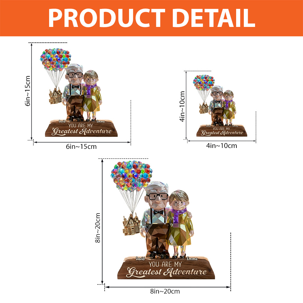 You Are My Greatest Adventure - Personalized Mouse Custom Shaped Acrylic Plaque