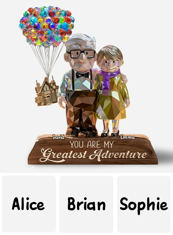 You Are My Greatest Adventure - Personalized Mouse Custom Shaped Acrylic Plaque
