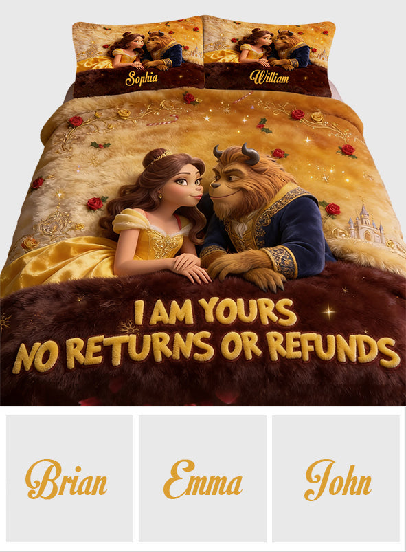 I'm Your No Return Or Refunds - Personalized Beauty And The Beast Quilt Set