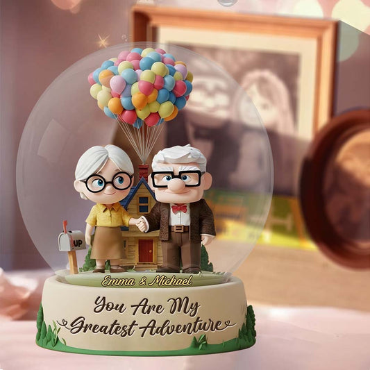 You Are My Greatest Adventure - Personalized Couple Custom Shaped Acrylic Plaque