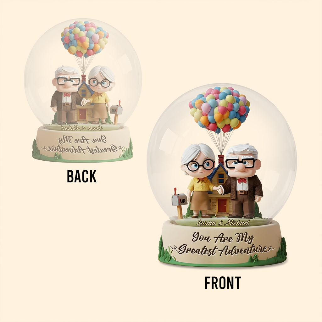 You Are My Greatest Adventure - Personalized Couple Custom Shaped Acrylic Plaque