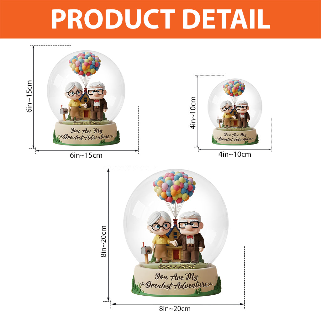 You Are My Greatest Adventure - Personalized Couple Custom Shaped Acrylic Plaque